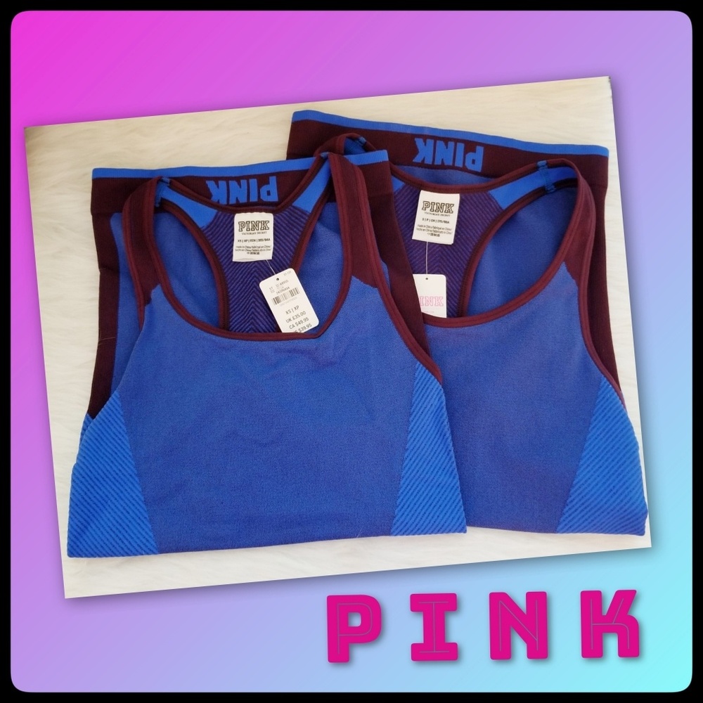 PINK VS*Stretch Racerback Tank